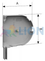 ALUTECH SF-R/137u: Крышка боковая роллетная SF-R/137u (цв. 00  - Неокрашенный). Боковая круглая. фото