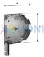 ALUTECH SF-R/165u-B: Крышка боковая роллетная SF-R/165u-B (цв. 00  - Неокрашенный). Боковая круглая. фото