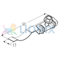 ALUTECH:  402911700 - Фиксатор для секционных ворот LHT-3004 фото