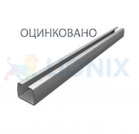 Балка направляющая (профиль, шина, рельс) 7 метров 70x60x3,5 мм SG.01.001.A для откатных (сдвижных) ворот, оцинкованная ALUTECH фото