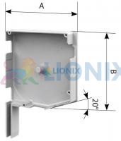 ALUTECH SF20/150: Крышка боковая роллетная SF20/150 (цв. 00  - Неокрашенный). 20 - градусная. фото