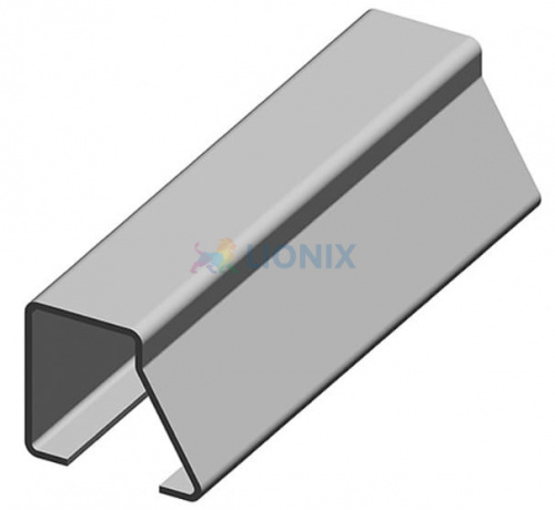ALUTECH: 401411010 - Профиль концевой  PRG-11. Цвет бело-серый (RAL9002) фото