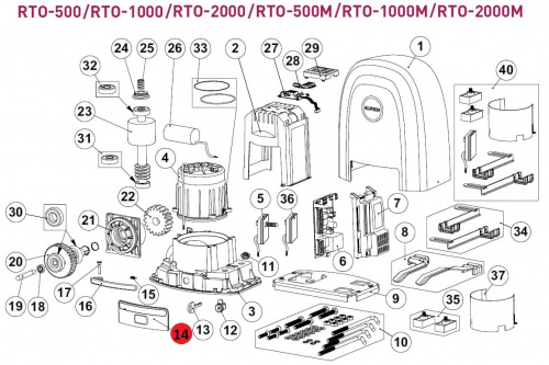 ALUTECH RTO.14-F: Крышка разблокировки фото