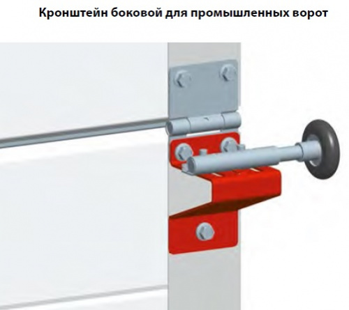 ALUTECH:  406136656 - Кронштейн боковой   RBI123 (цв. YW355F) для промышленных ворот фото