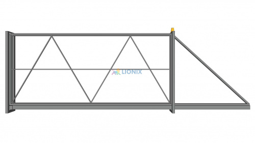 Ворота откатные каркас 3000х2500 без заполнения фото
